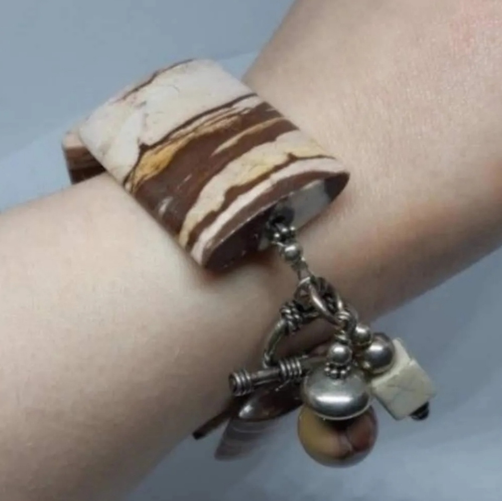 Zebra Jasper Chunky Bracelet